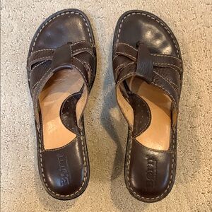 Born Brown Leather Sandals